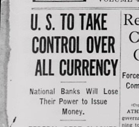 Indianapolis Times, Control de la moneda, Estados Unidos